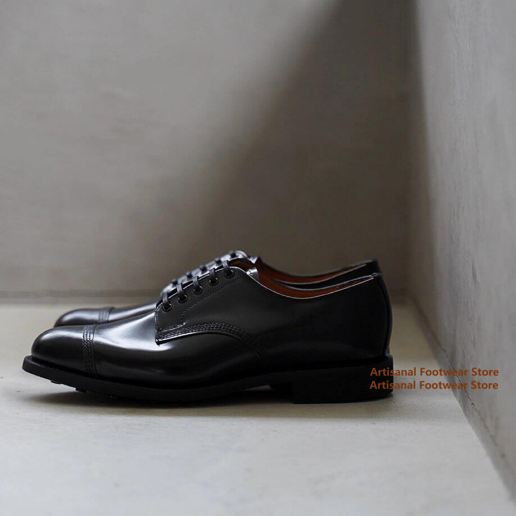 Men Black Polished Leather Oxf - Leather Shoe Polish 评论和价格