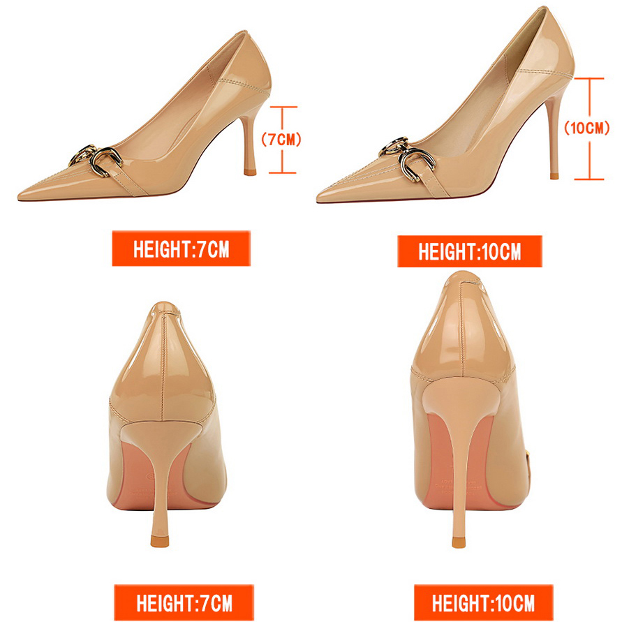 Luxury Women Pumps Metal Belt  - Shoe Tree 评论和价格