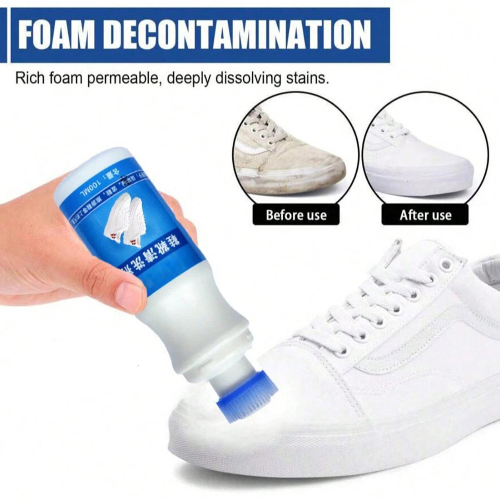 White Shoe Cleaner 100ml Foam  - Sneaker Care Spray 评论和价格